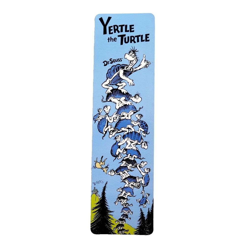 2016 Dr Seuss Bookmark Yertle Turtle stack, paperboard classic childhood, Geddes